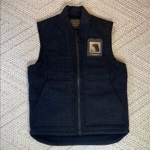 Filson Black Wool Vest